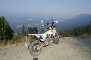 Husky 701 Enduro above Cle Elum