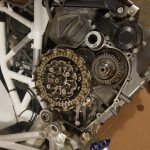 Husqvarna 710 clutch modifications - burned fibers